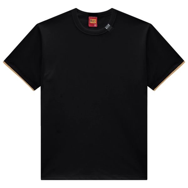 Camiseta Kyly Masculina Manga Curta Lisa NYC - Preto