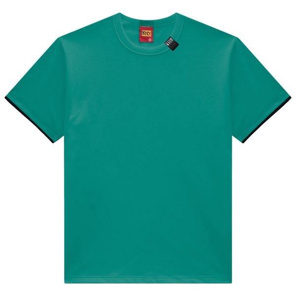 Camiseta Kyly Masculina Manga Curta Lisa NYC - Verde