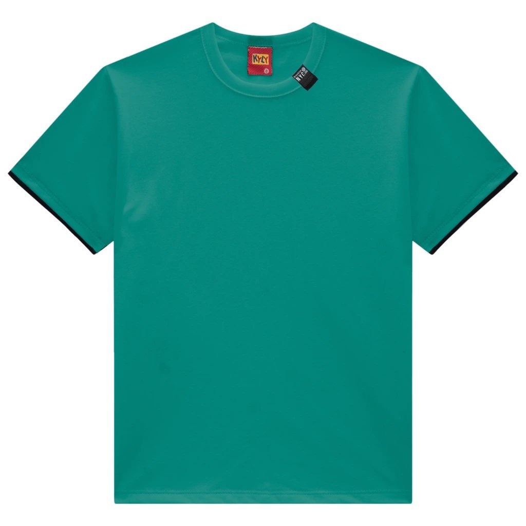 Camiseta Kyly Masculina Manga Curta Lisa NYC - Verde