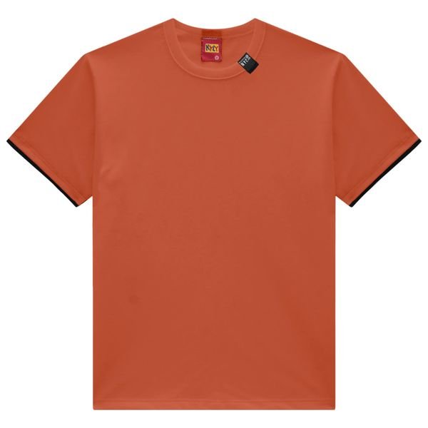 Camiseta Kyly Masculina Manga Curta Lisa NYC - Cobre