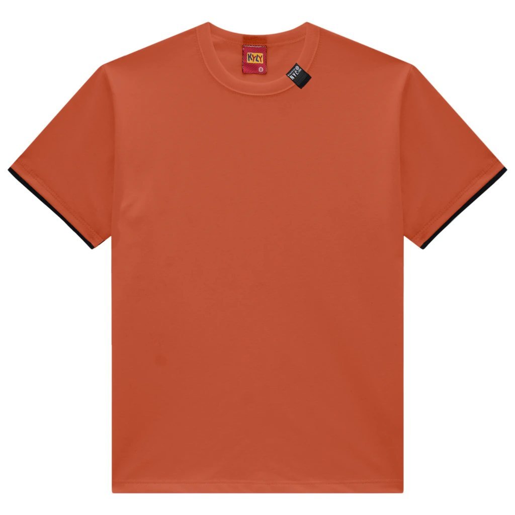 Camiseta Kyly Masculina Manga Curta Lisa NYC - Cobre