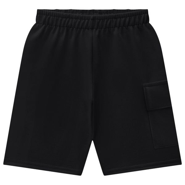 Bermuda Infantil Menino Básica Kyly - - Preto