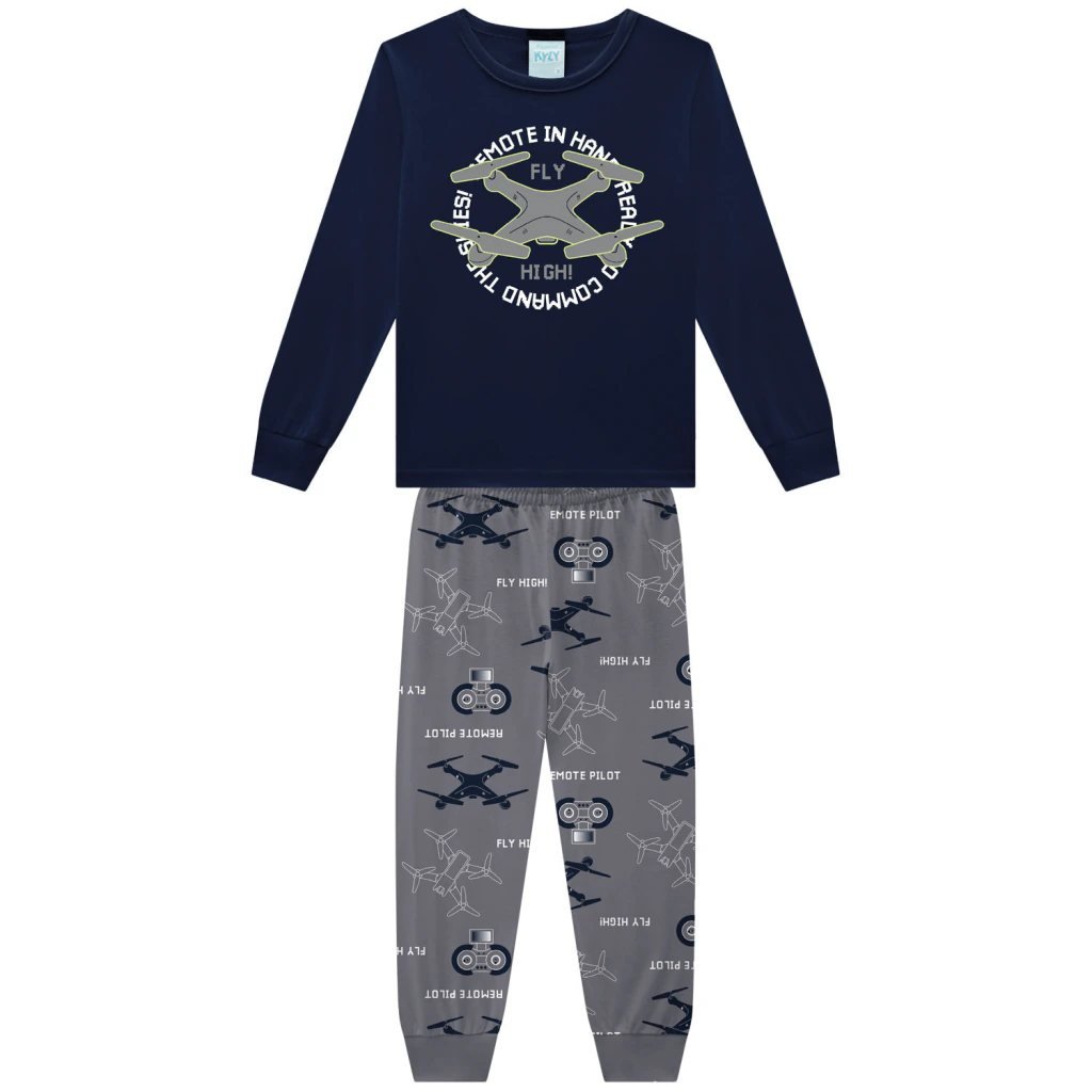 Pijama Infantil Menino em Algodão Kyly, foto 2