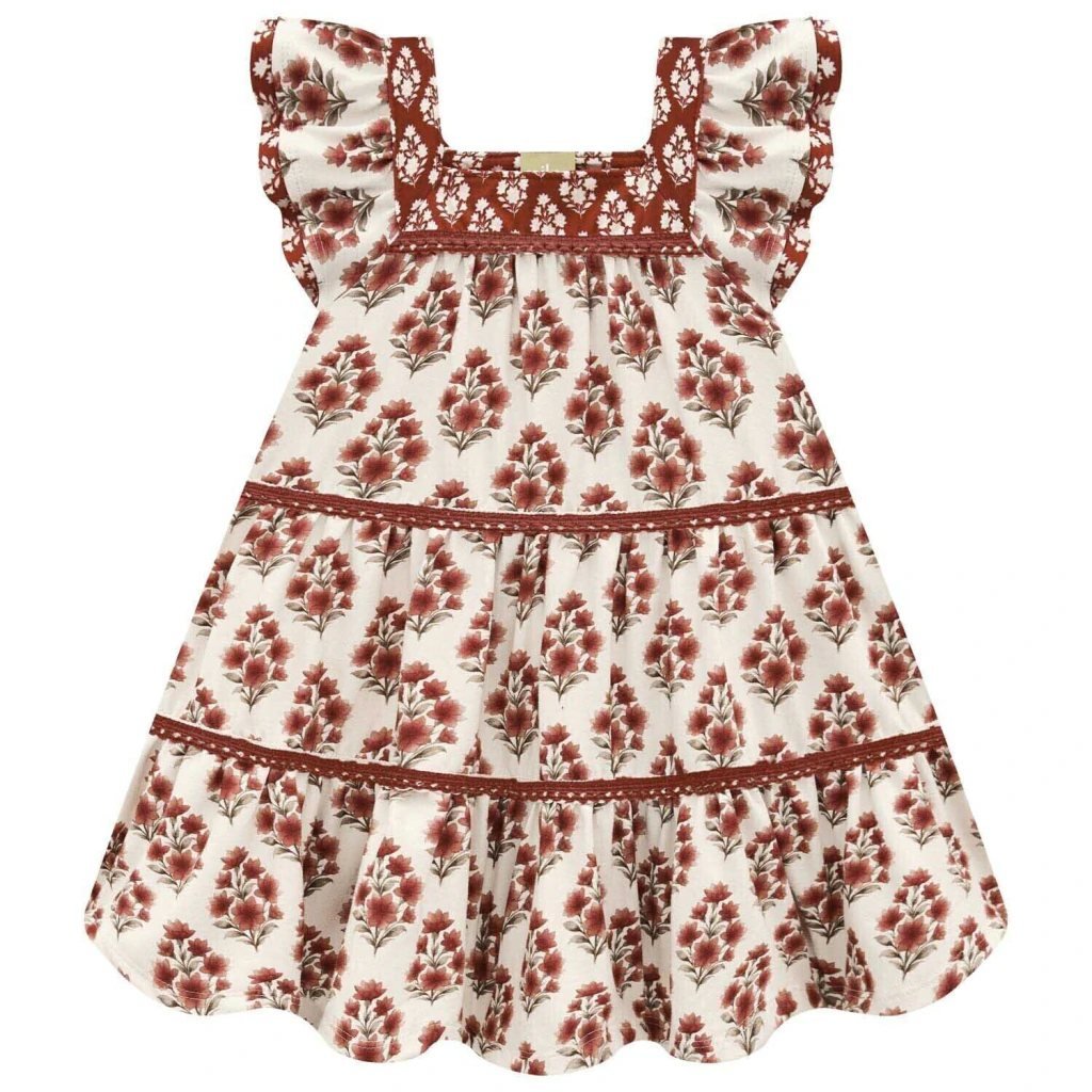 Vestido Infantil Menina Flores Milon, foto 2