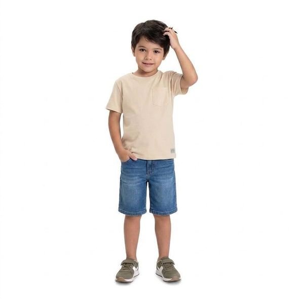 Camiseta Milon Menino Manga Curta com Bolso