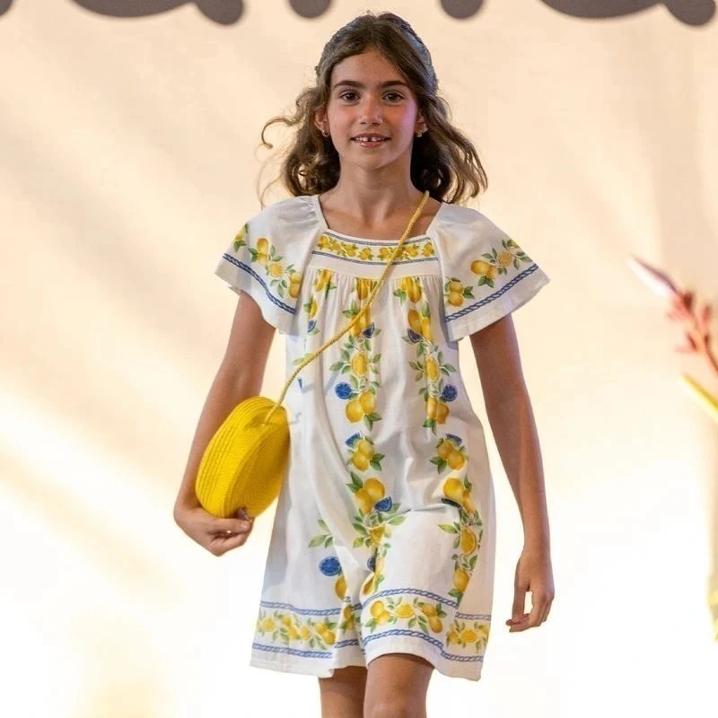 Vestido Infantil Menina Limões Nanai, foto 3