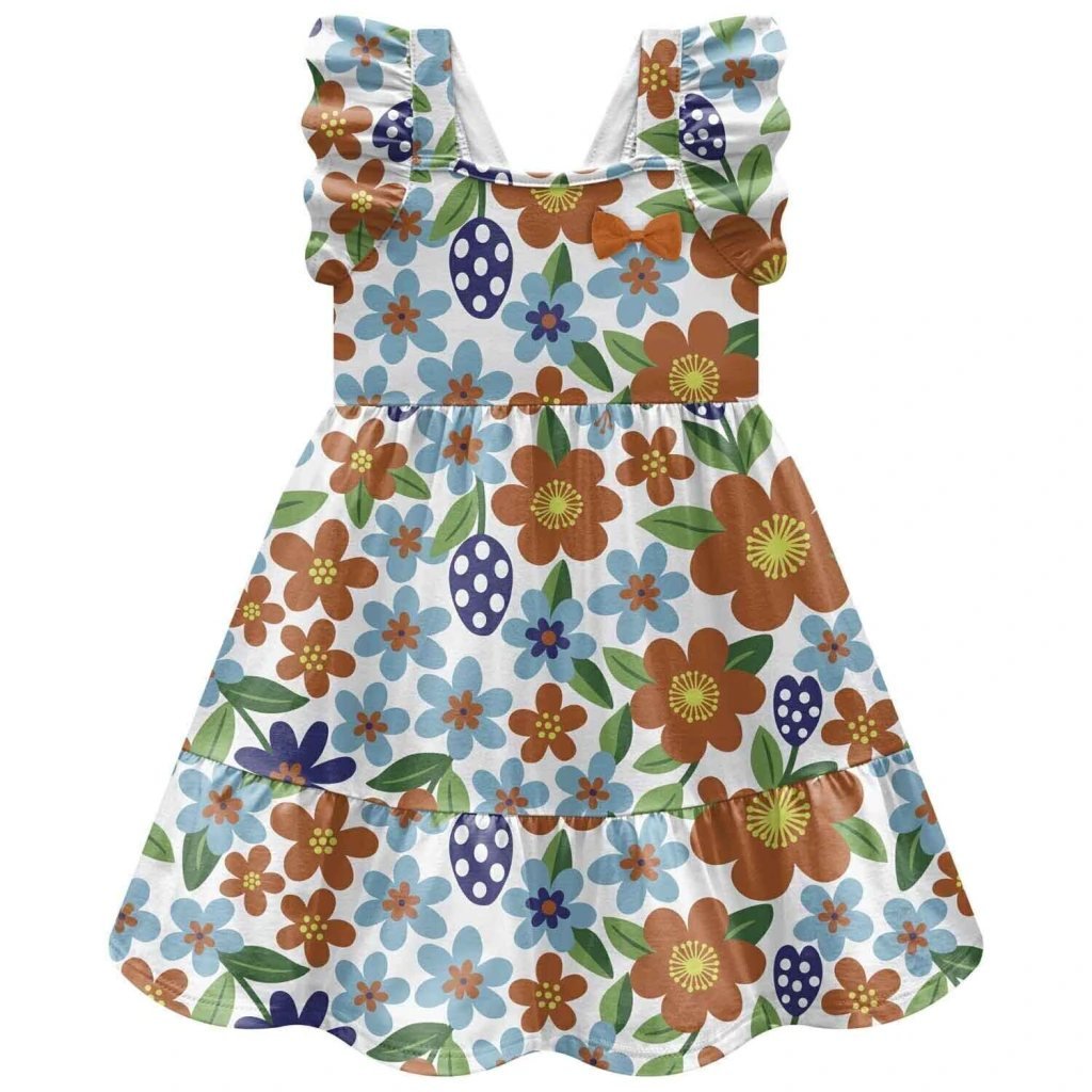 Vestido Infantil Menina Flores Kyly