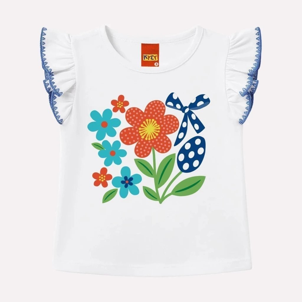 Conjunto Infantil Menina Flores Kyly, foto 3
