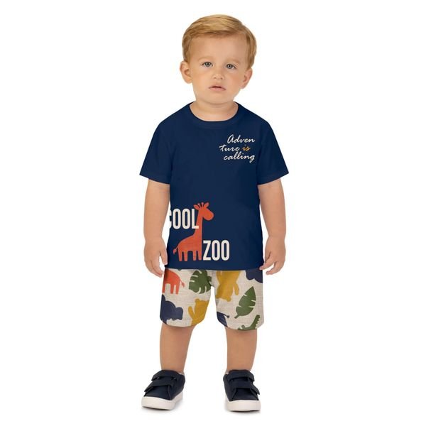 Conjunto Infantil Menino Animais Kyly