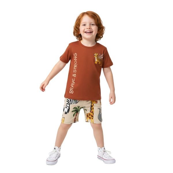 Conjunto Infantil Menino Animais Kyly
