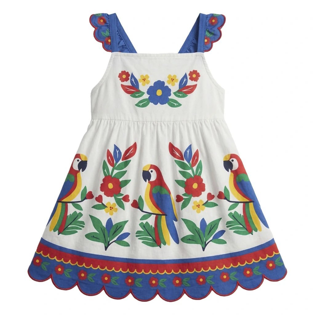 Vestido Infantil Menina Araras Nanai, foto 3