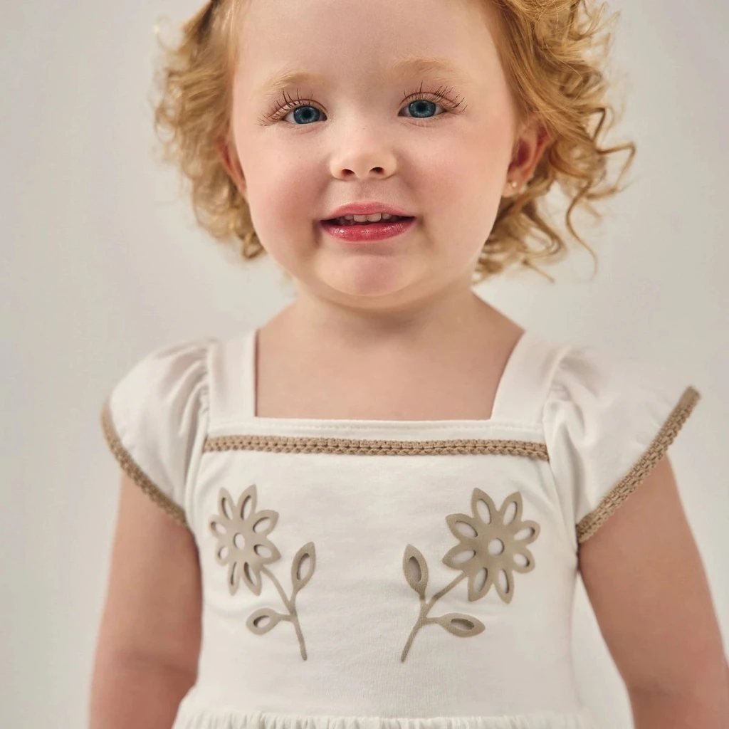 Vestido Infantil Menina Flores Milon, foto 3