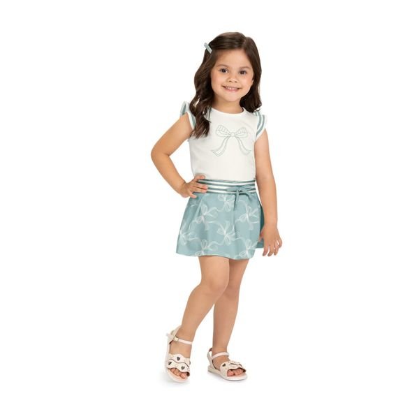 Conjunto Infantil Menina Laços Milon