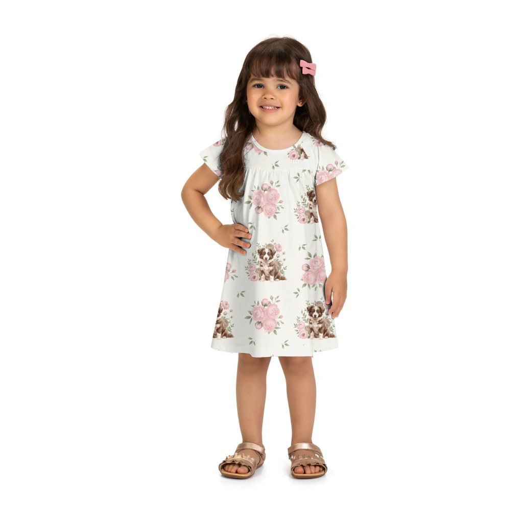 Vestido Infantil Menina Cachorrinho Milon
