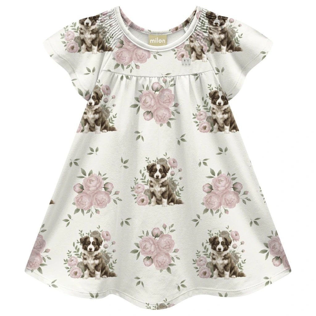 Vestido Infantil Menina Cachorrinho Milon, foto 2