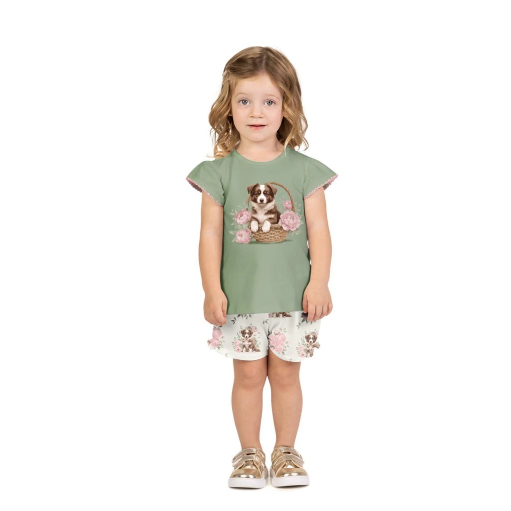 Conjunto Infantil Menina Cachorrinho Milon