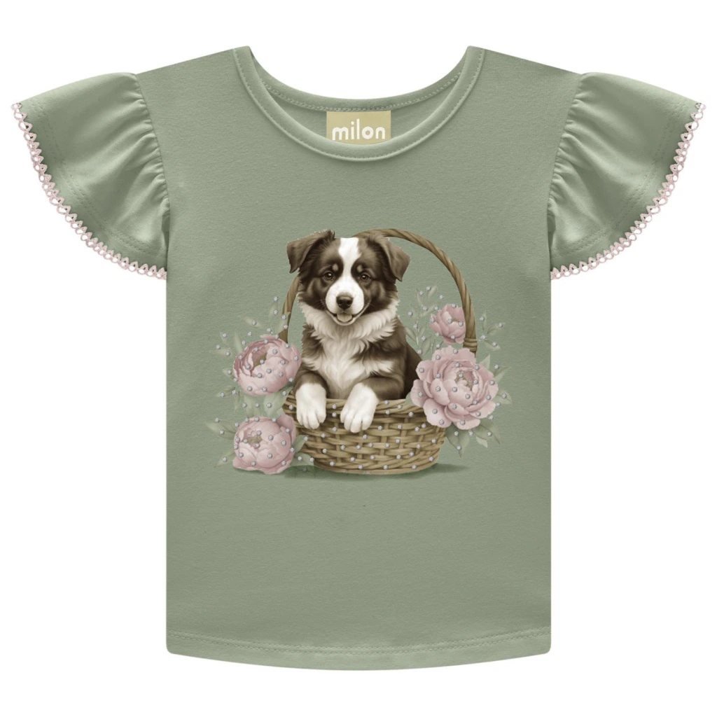 Conjunto Infantil Menina Cachorrinho Milon, foto 3
