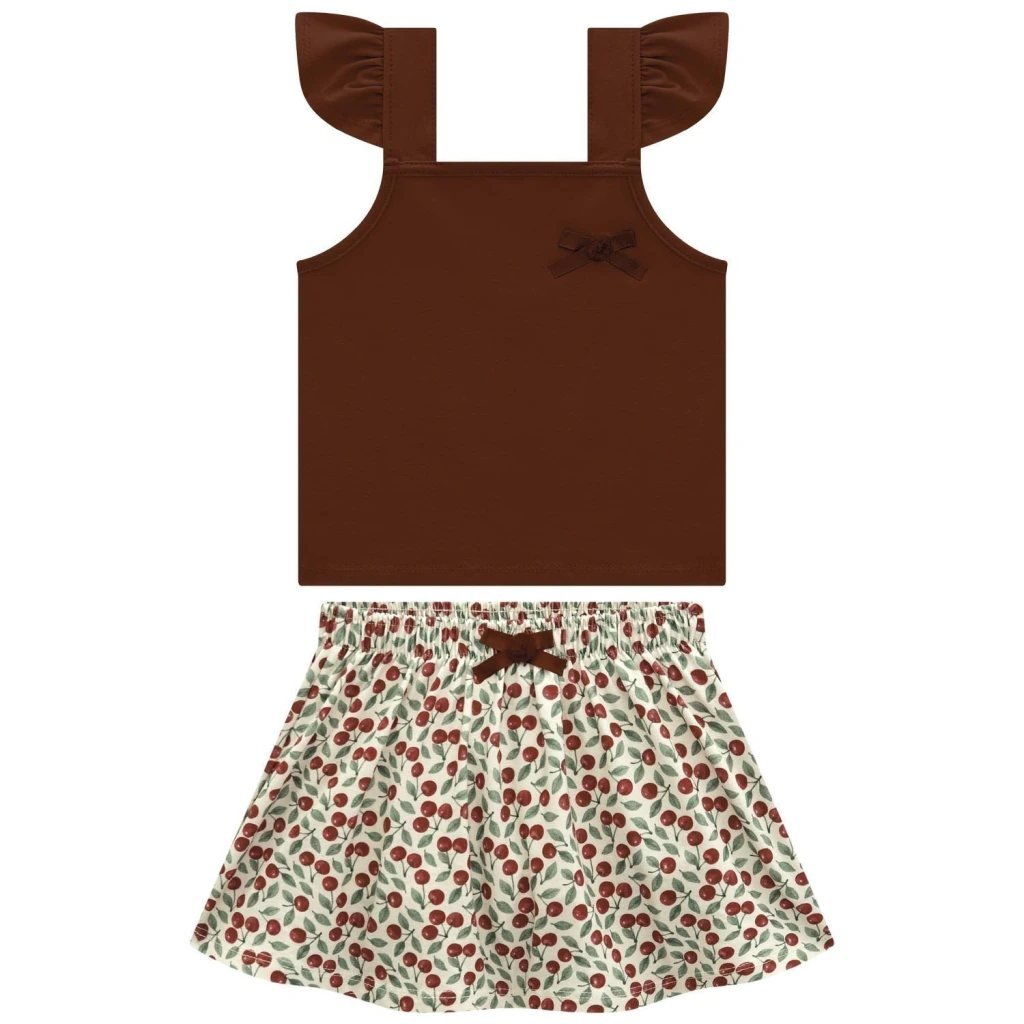Conjunto Infantil Menina Cerejas Milon, foto 2