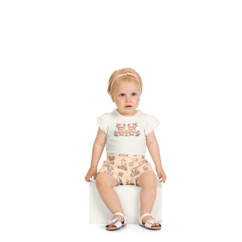 Conjunto Bebê Menina Ursinhos Milon