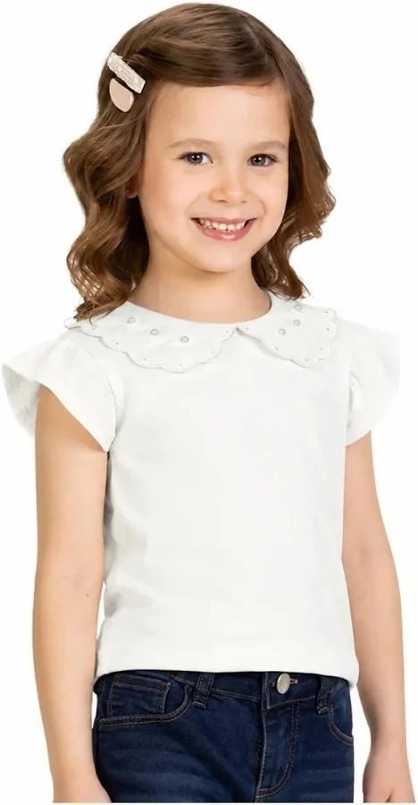 Blusa Milon Infantil Menina Básico Pérola, foto 2