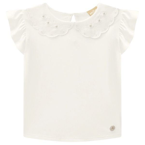 Blusa Milon Infantil Menina Básico Pérola