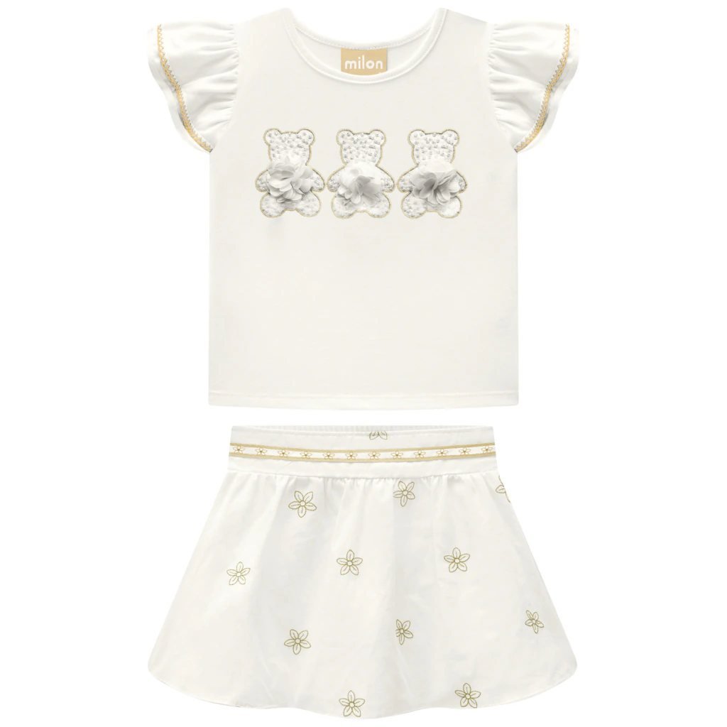 Conjunto Infantil Menina Bordado Milon, foto 2