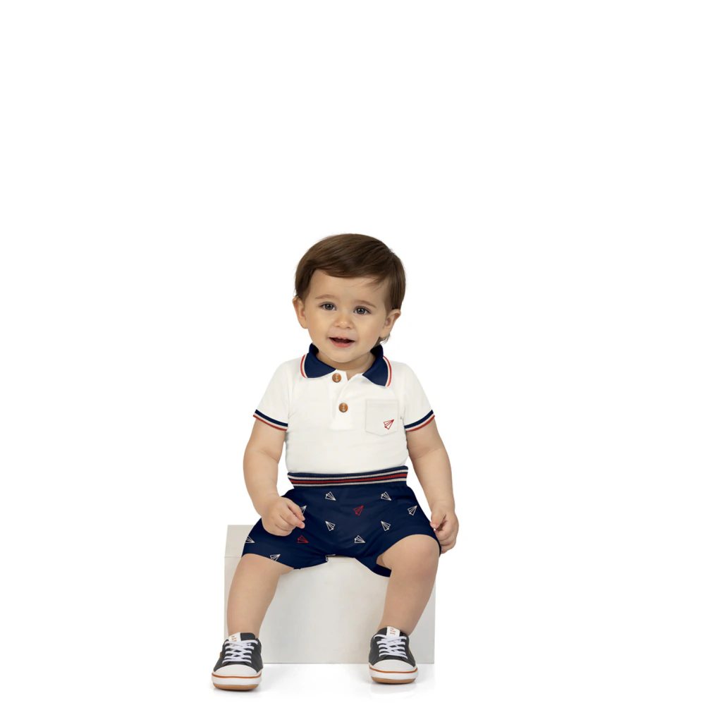 Conjunto Bebê Menino Estampa Milon