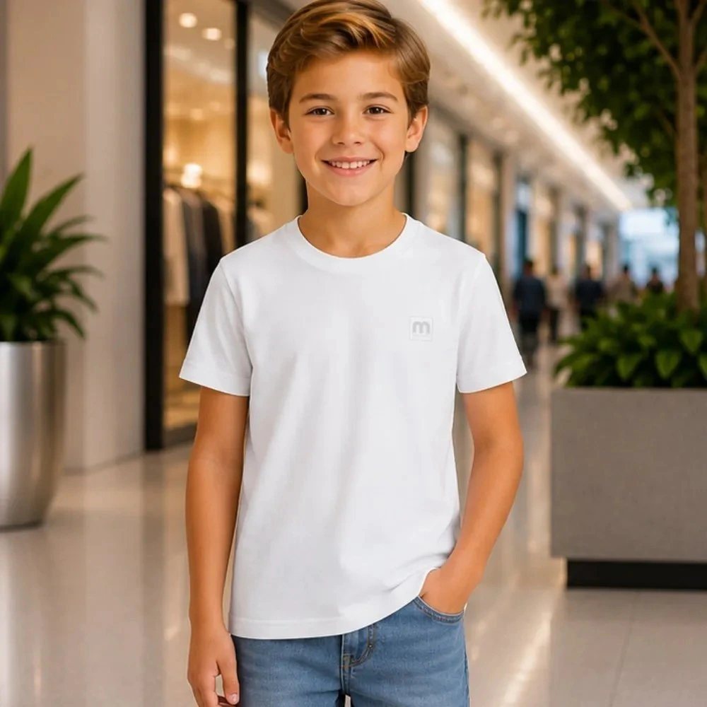 Camiseta Milon Masculina Lisa - Branco