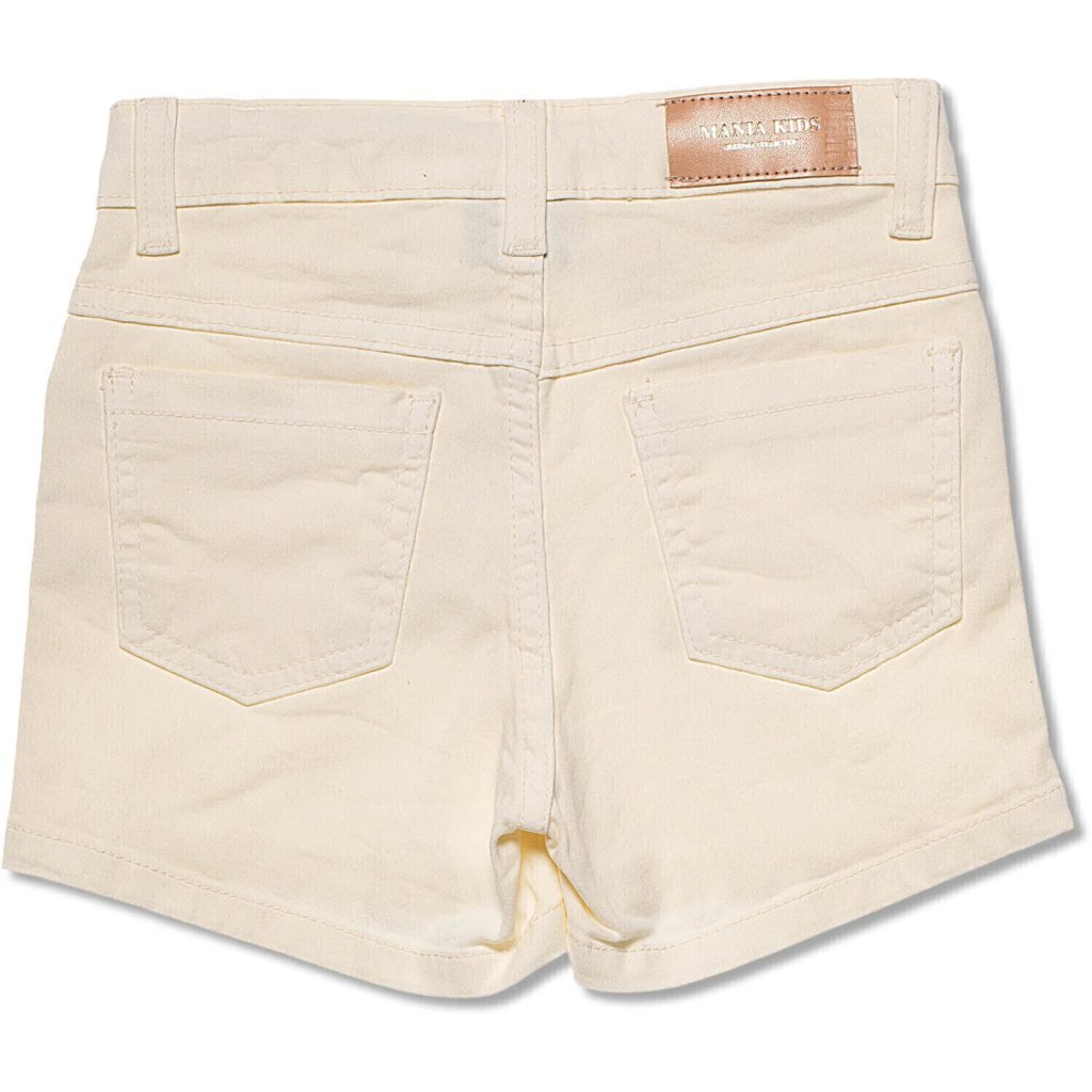 Short Mania Kids Jeans Feminino Color - Off white, foto 3