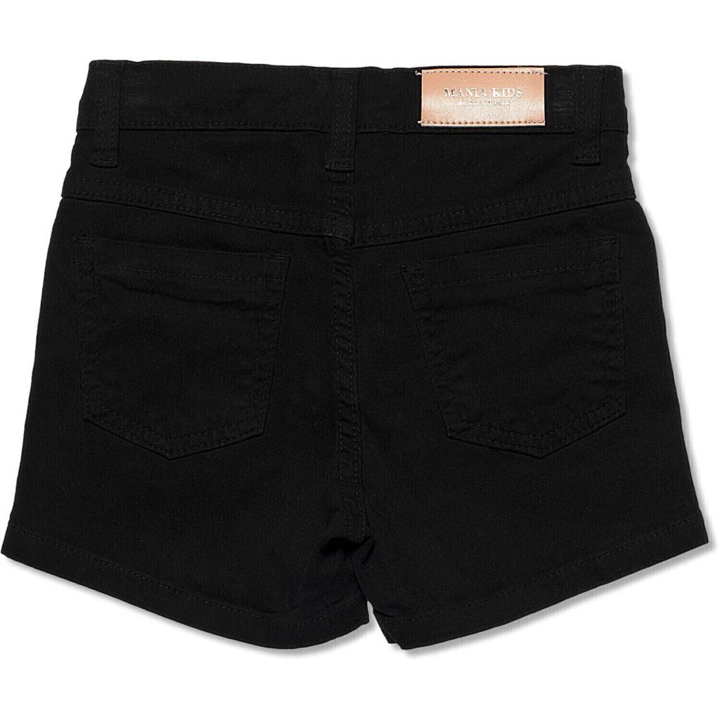 Short Mania Kids Jeans Feminino Color - Preto, foto 2