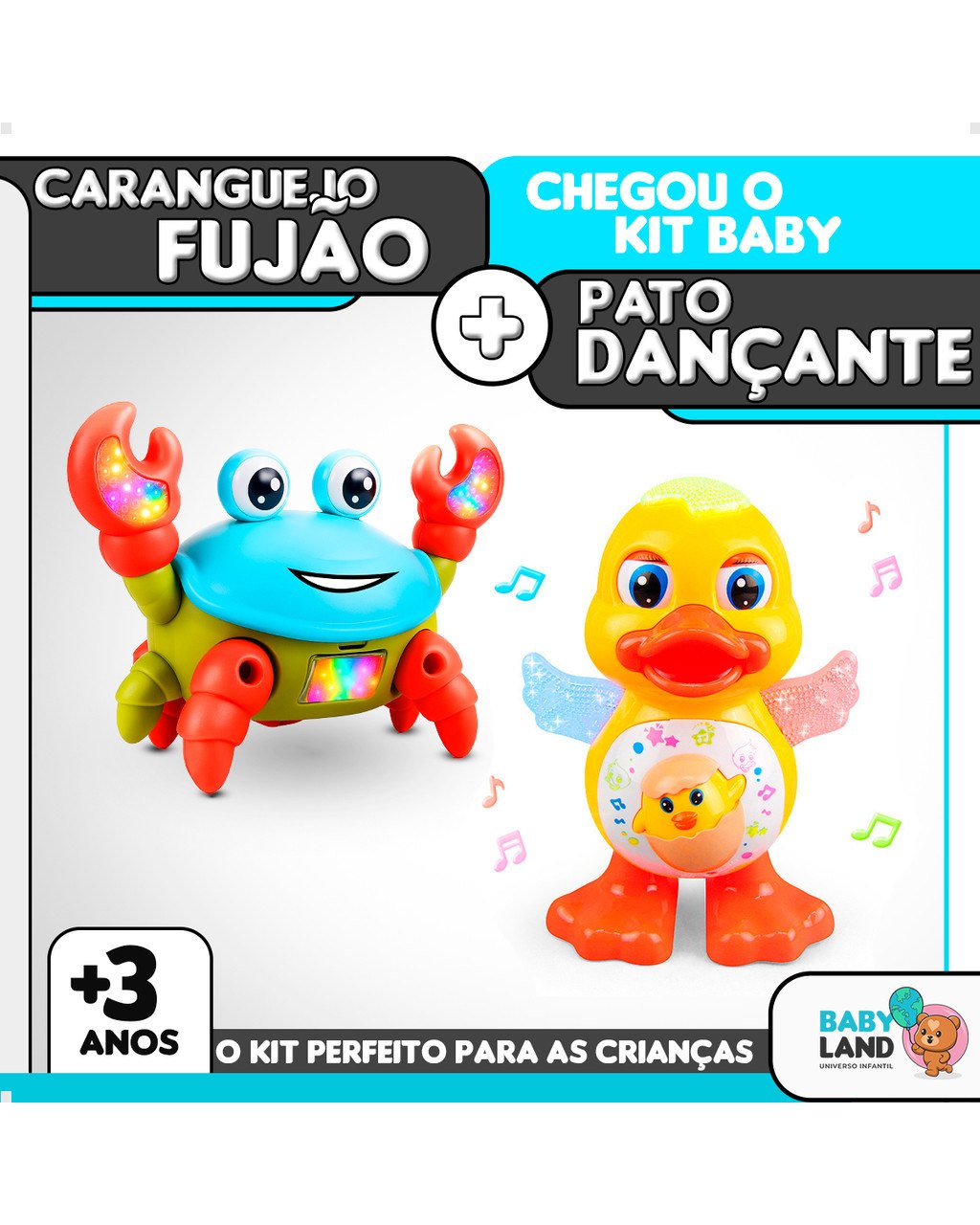 Kit Pato Dançante e Caranguejo Fujão Musical, foto 3