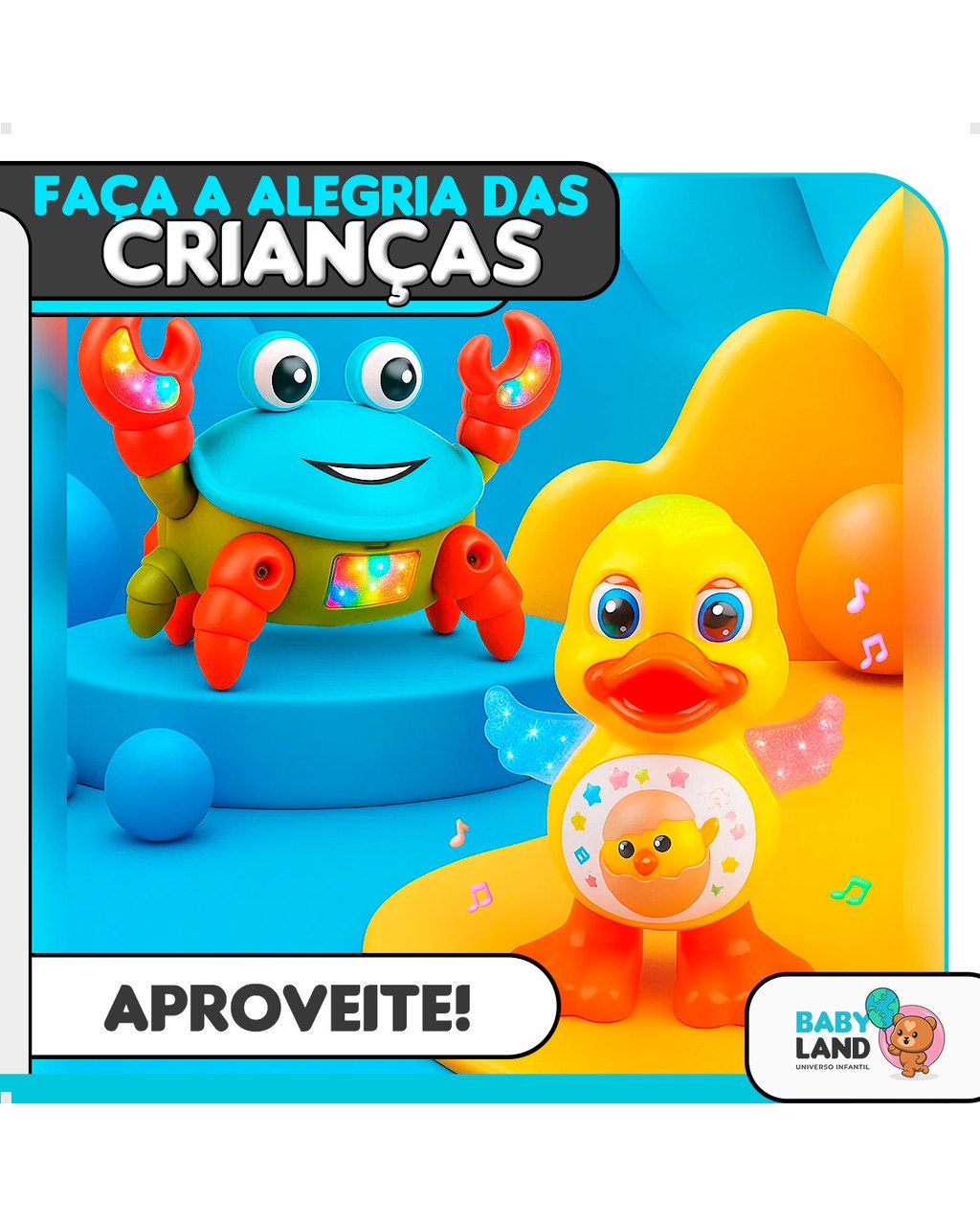 Kit Pato Dançante e Caranguejo Fujão Musical, foto 8