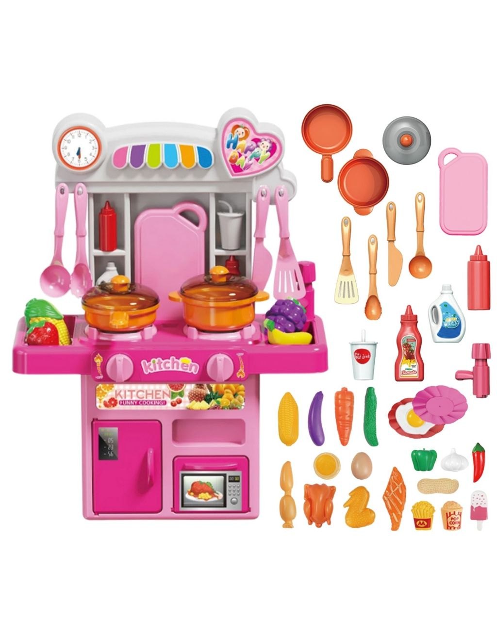 Cozinha Infantil Completa com Luz, Som e Água