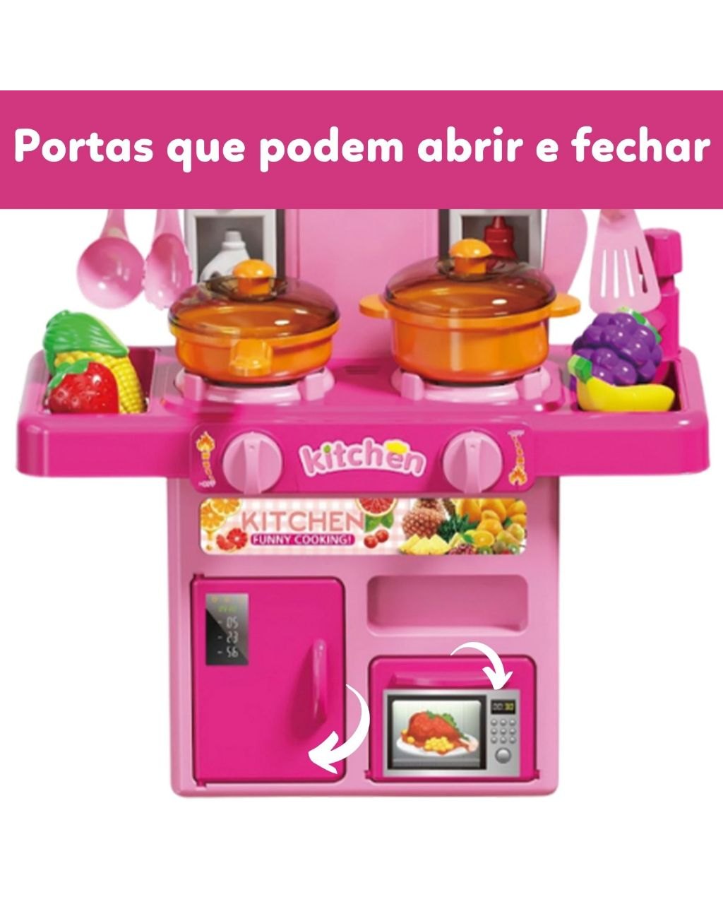 Cozinha Infantil Completa com Luz, Som e Água, foto 5