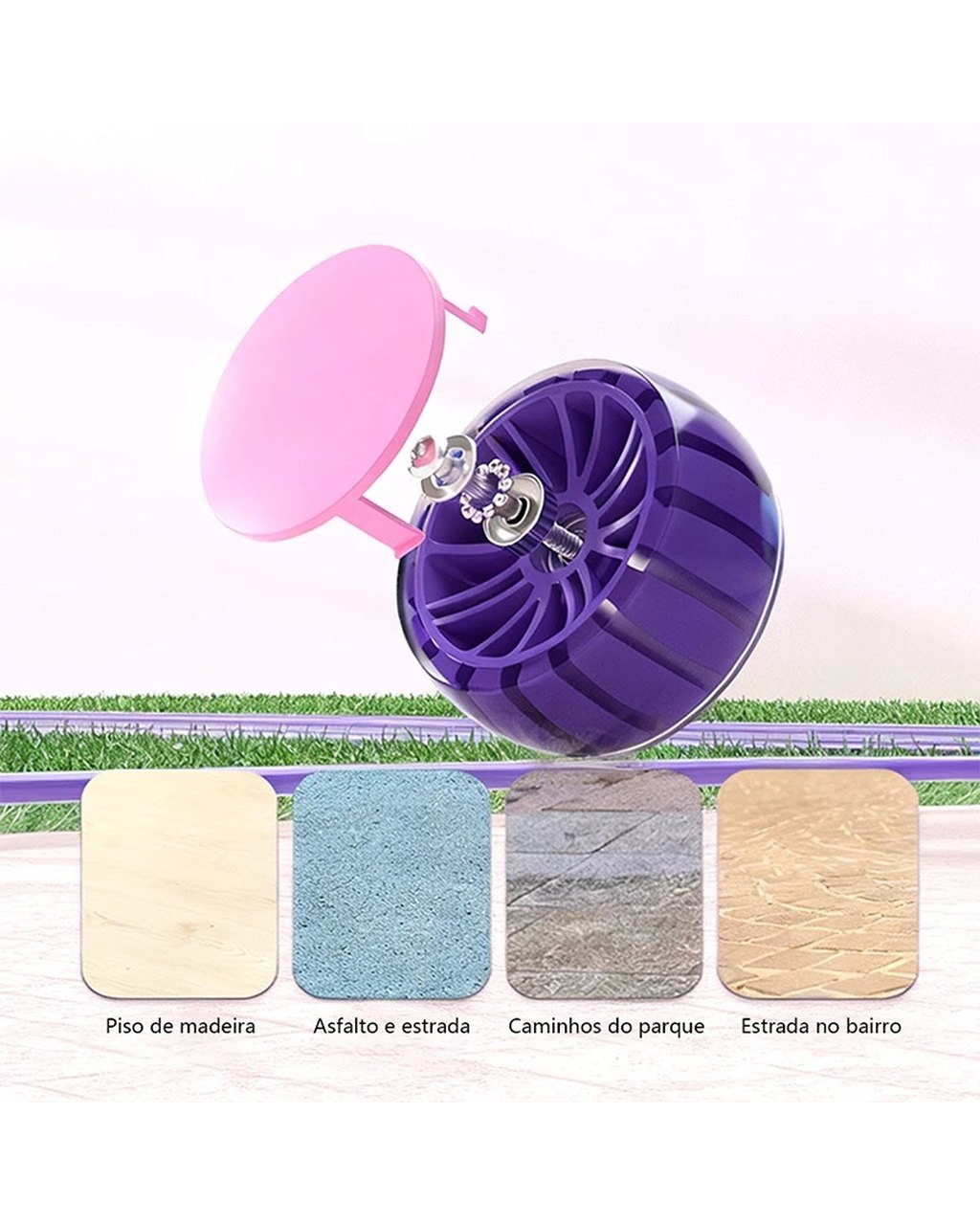 Patinete Infantil 3 Rodas com LED e Música, foto 4