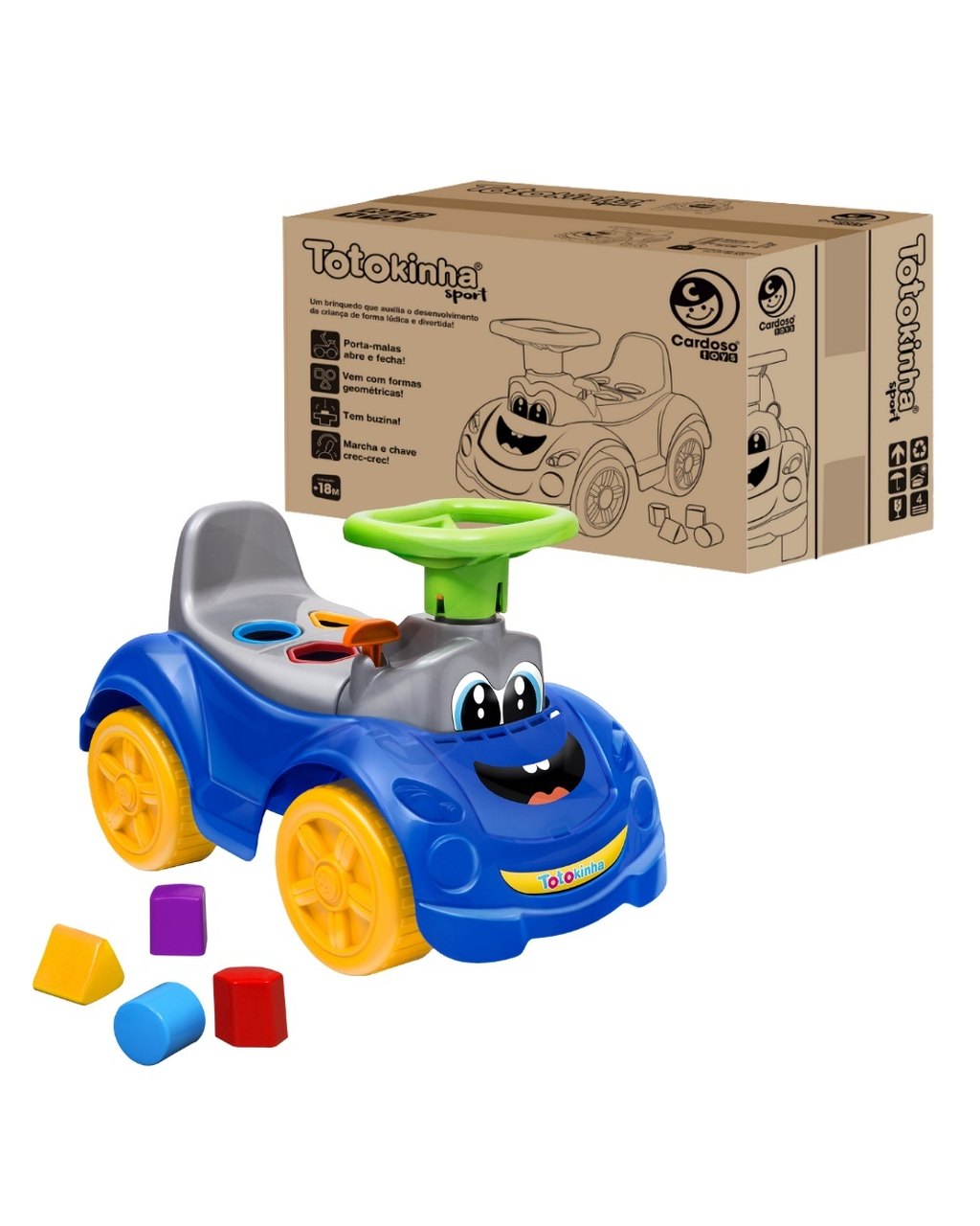 Totoka Motoca Infantil - Azul, foto 2