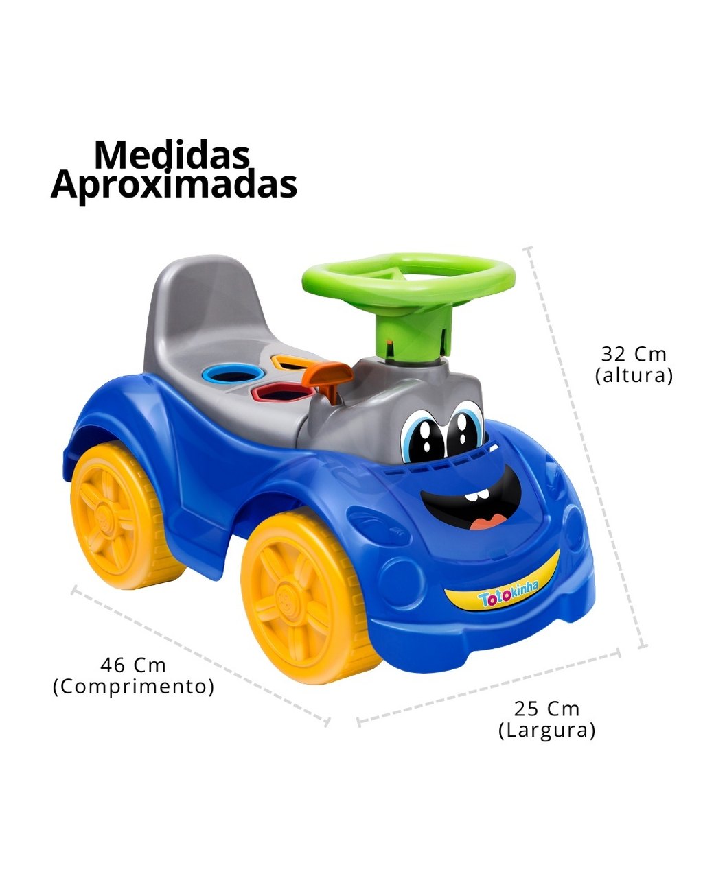 Totoka Motoca Infantil - Azul, foto 3