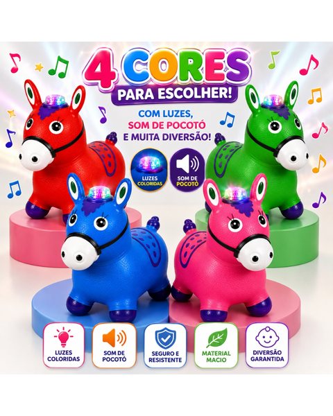 Cavalinho Upa Upa Musical com LED