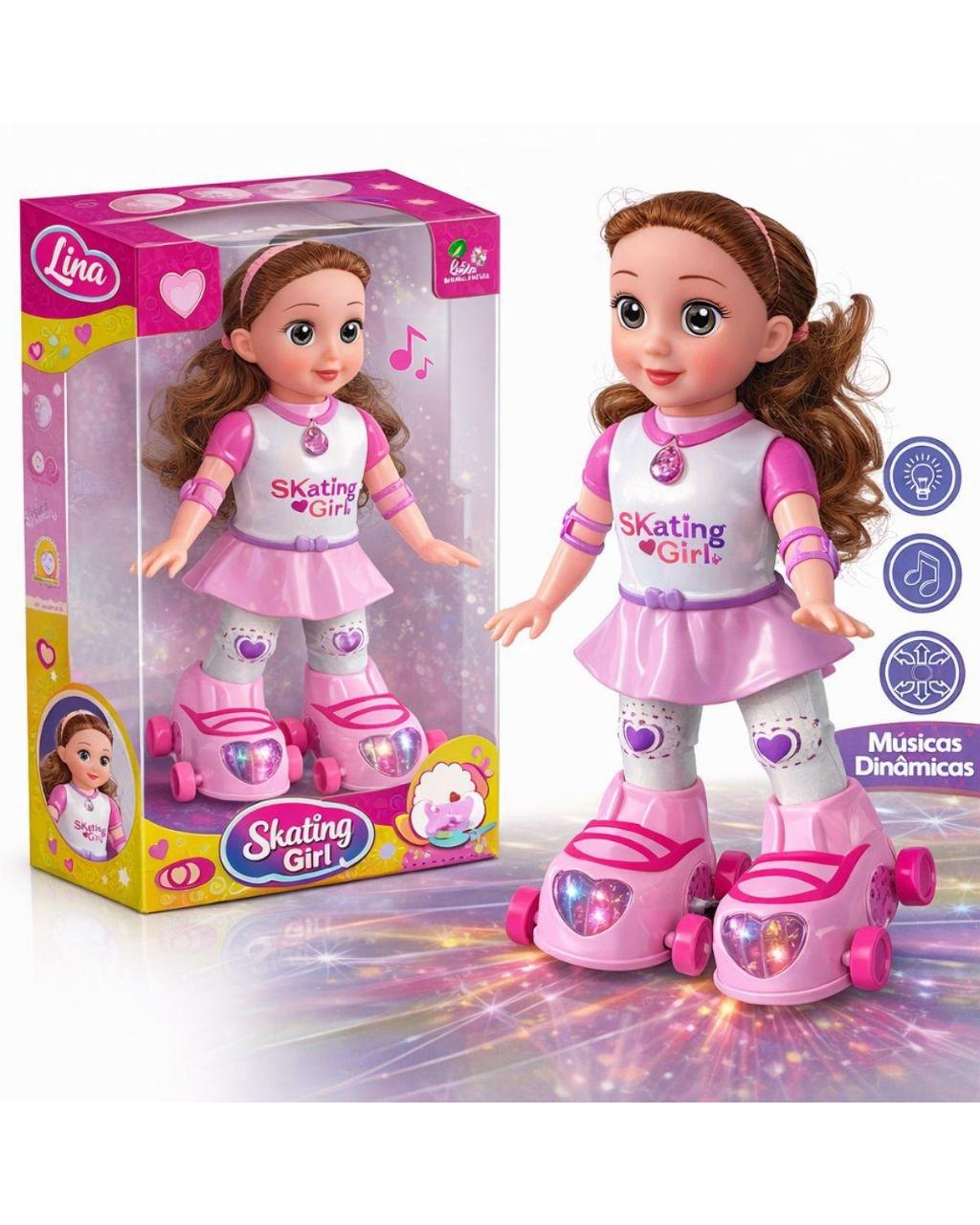 Boneca Patinadora que Canta e Dança, foto 3