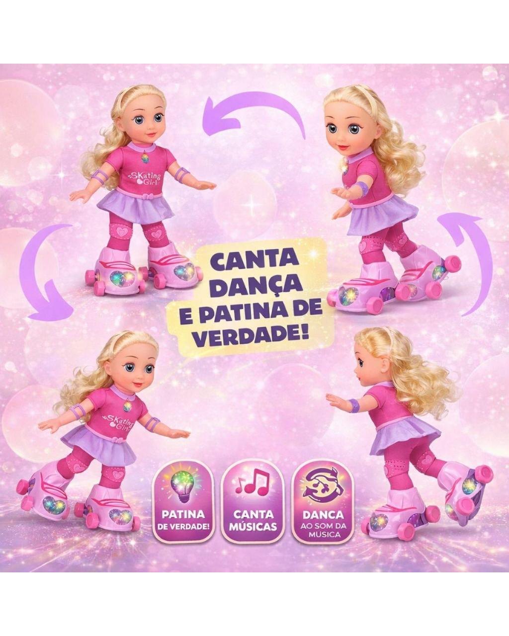 Boneca Patinadora que Canta e Dança, foto 4