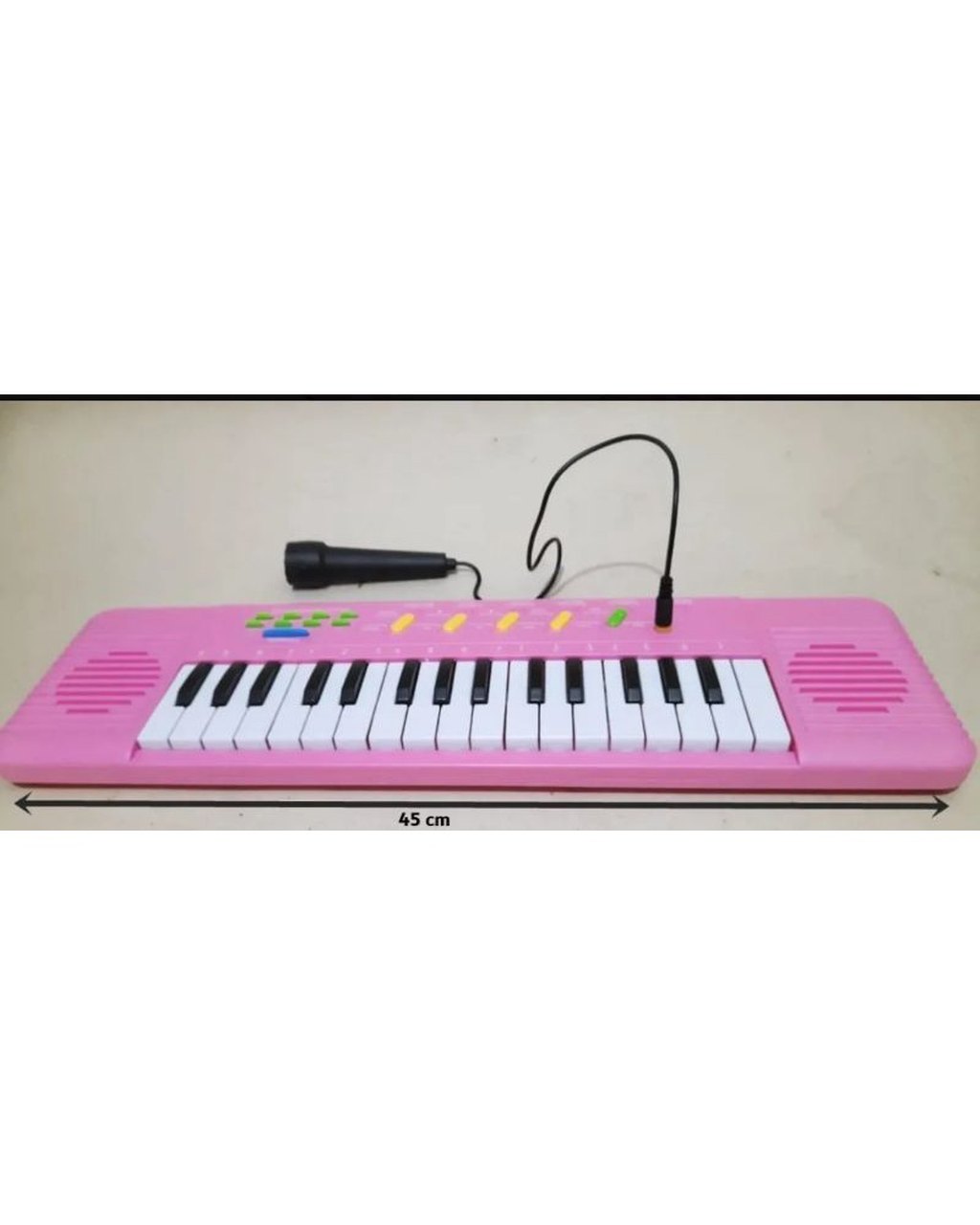 Teclado Piano Infantil com Microfone - Rosa, foto 6