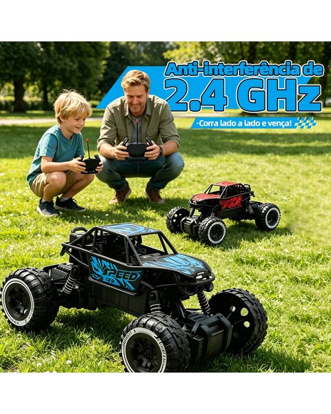 Carrinho Monster Truck Off Road 4x4 de Controle Remoto