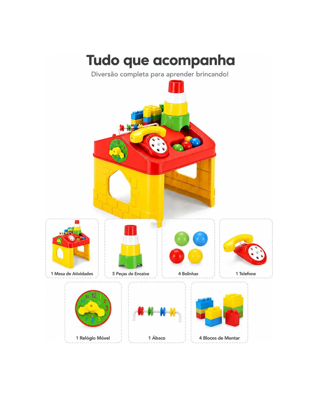 Casinha de Atividades Educativa - 28 Peças, foto 3