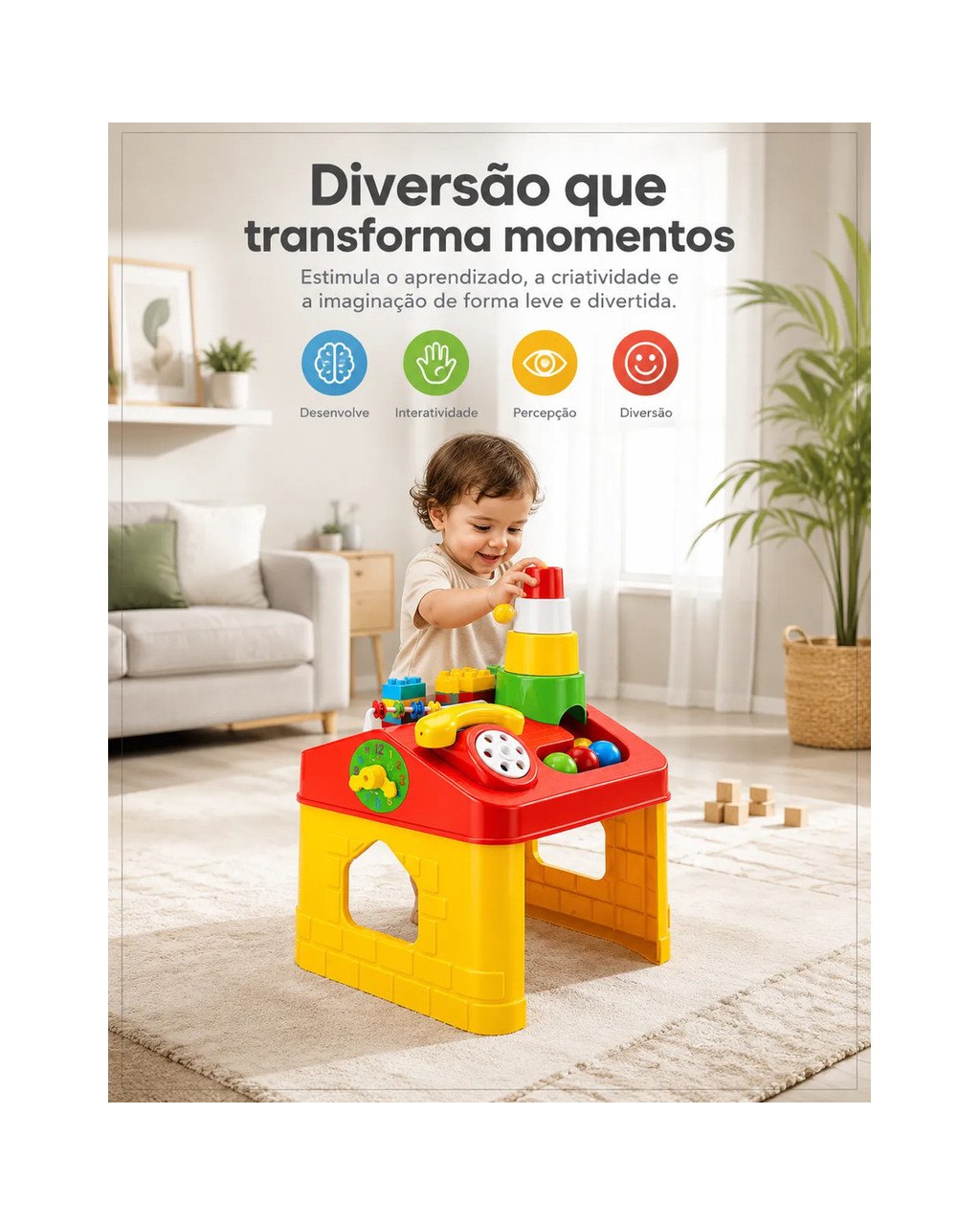 Casinha de Atividades Educativa - 28 Peças, foto 8