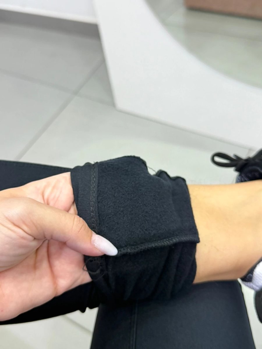 Legging Térmica Suplex Com Zíper Preta, foto 3