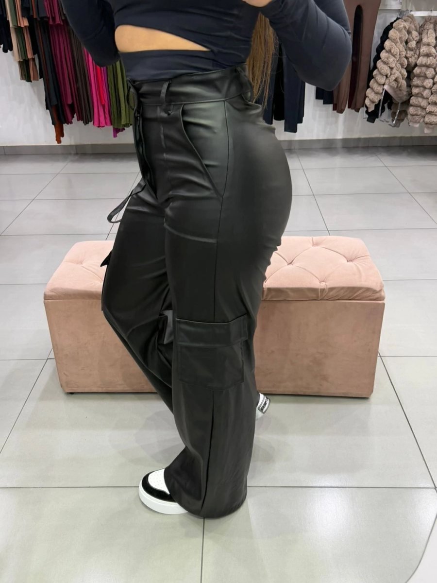 Calça Wide Cargo Courino, foto 2