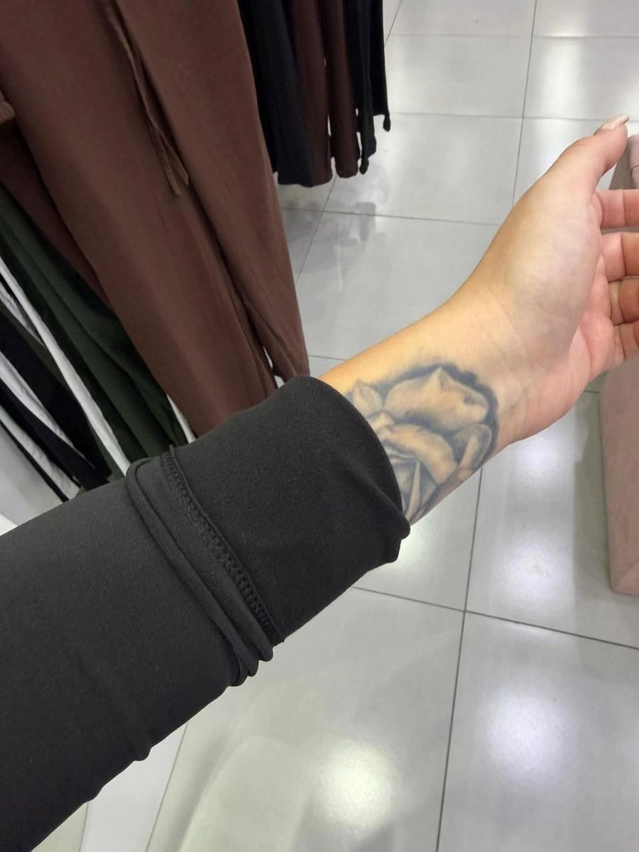 Blusa Térmica Básica Com Manga Longa Preto, foto 3