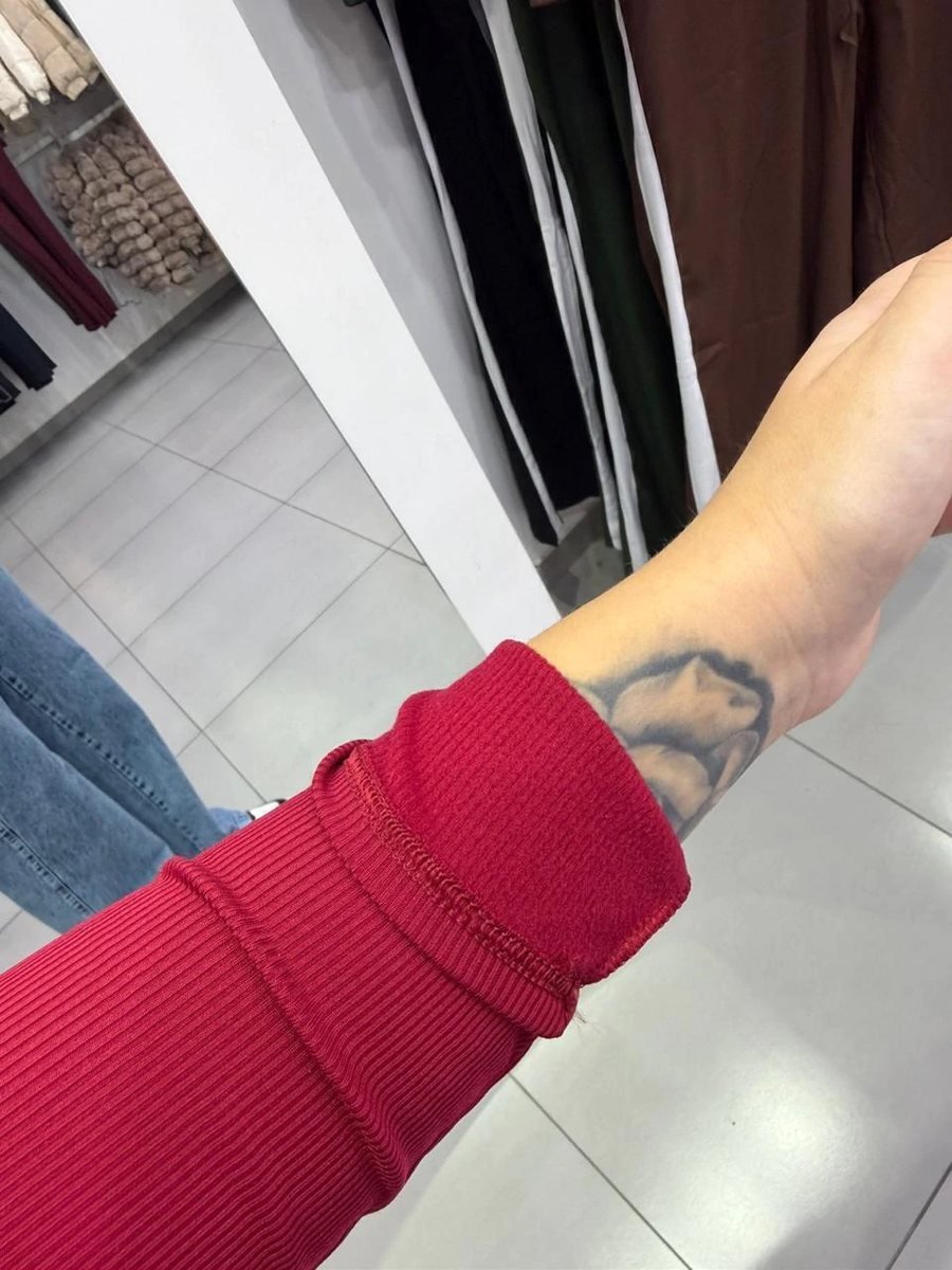 Body Canelado Térmico Trançado Nas Costas Com Manga Longa Bordo, foto 3
