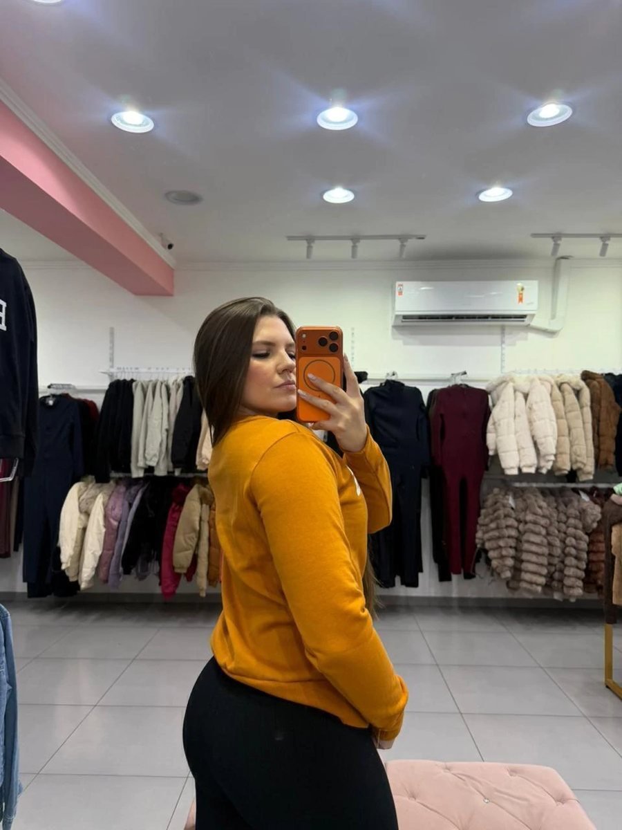 Moletom Com Manga Longa E Estampa Paris Laranja, foto 2