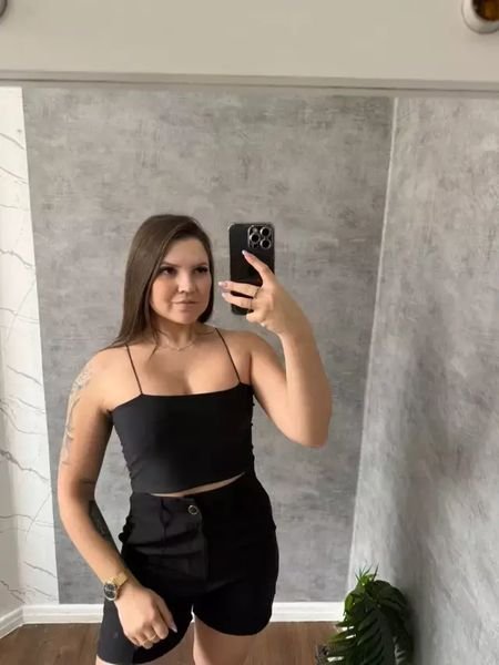 Cropped Top Faixa Alça De Cordinha